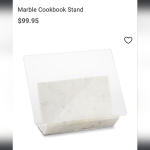 Williams Sonoma marble cookbook stand